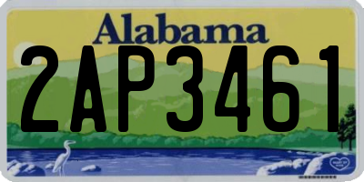 AL license plate 2AP3461
