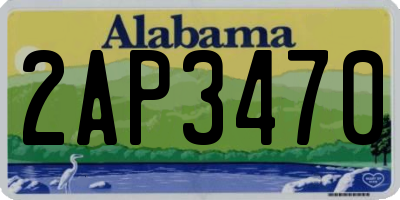 AL license plate 2AP3470