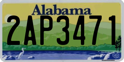 AL license plate 2AP3471