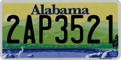 AL license plate 2AP3521