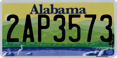 AL license plate 2AP3573