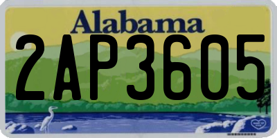 AL license plate 2AP3605