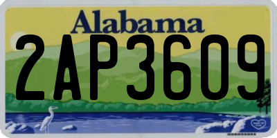 AL license plate 2AP3609