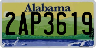 AL license plate 2AP3619