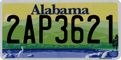 AL license plate 2AP3621