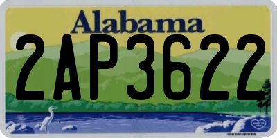 AL license plate 2AP3622