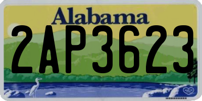 AL license plate 2AP3623