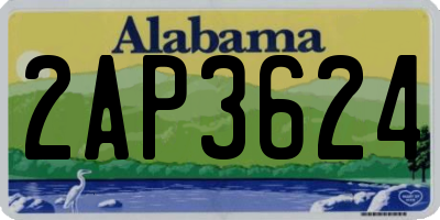 AL license plate 2AP3624