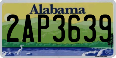 AL license plate 2AP3639