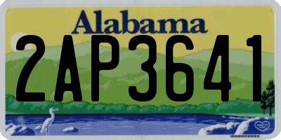 AL license plate 2AP3641