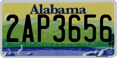 AL license plate 2AP3656