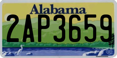 AL license plate 2AP3659