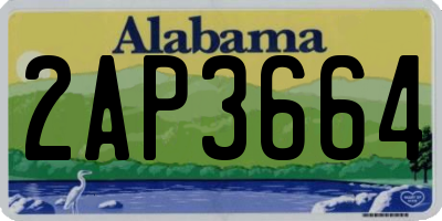AL license plate 2AP3664