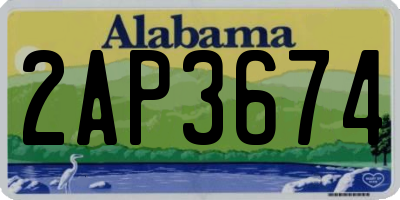 AL license plate 2AP3674
