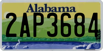 AL license plate 2AP3684
