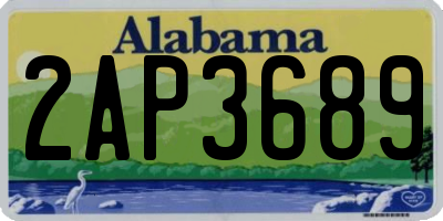 AL license plate 2AP3689