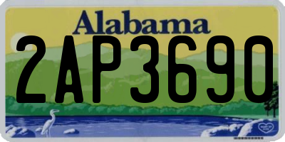 AL license plate 2AP3690