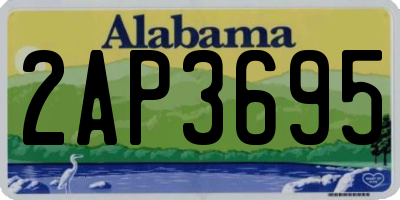 AL license plate 2AP3695