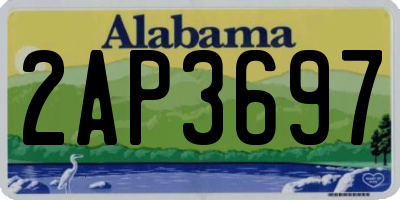 AL license plate 2AP3697