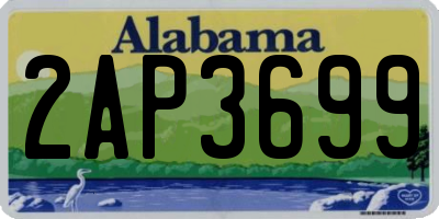 AL license plate 2AP3699