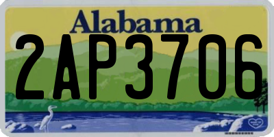 AL license plate 2AP3706