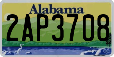 AL license plate 2AP3708