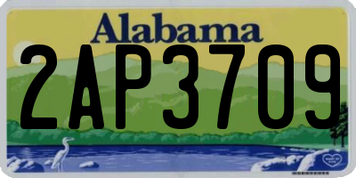 AL license plate 2AP3709