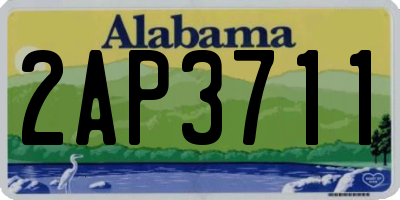 AL license plate 2AP3711