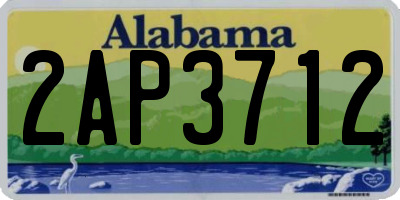 AL license plate 2AP3712