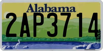 AL license plate 2AP3714