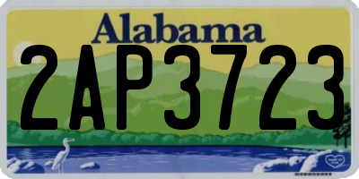 AL license plate 2AP3723