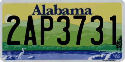 AL license plate 2AP3731