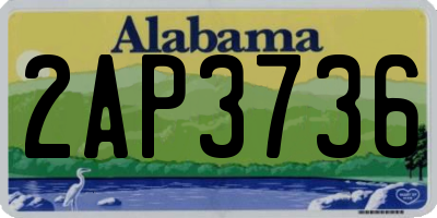 AL license plate 2AP3736