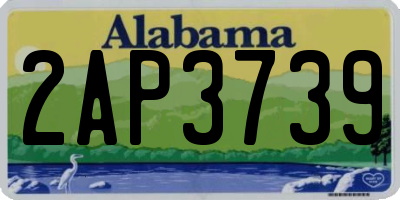 AL license plate 2AP3739