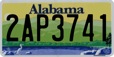 AL license plate 2AP3741