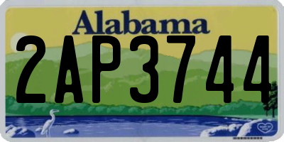 AL license plate 2AP3744