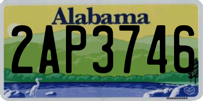 AL license plate 2AP3746