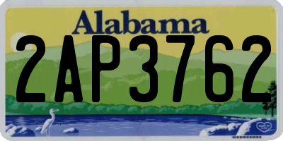 AL license plate 2AP3762