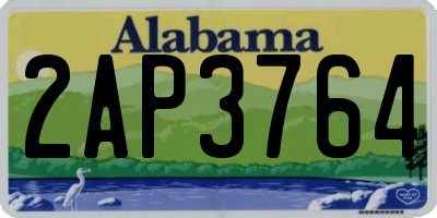 AL license plate 2AP3764