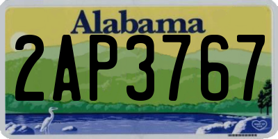 AL license plate 2AP3767