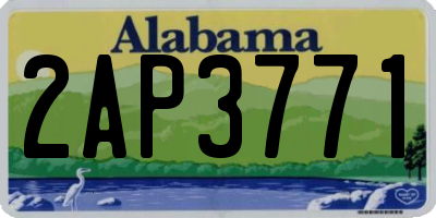 AL license plate 2AP3771