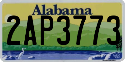 AL license plate 2AP3773