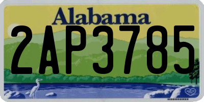 AL license plate 2AP3785