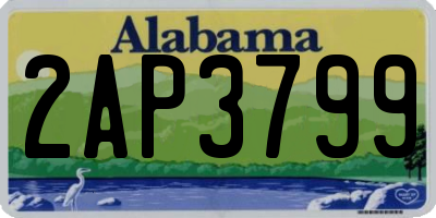 AL license plate 2AP3799
