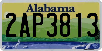 AL license plate 2AP3813