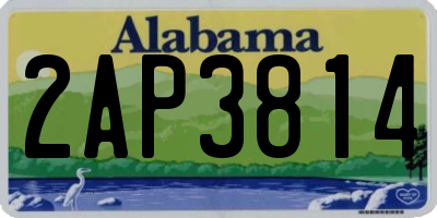 AL license plate 2AP3814