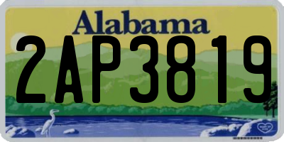 AL license plate 2AP3819