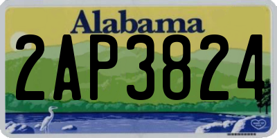 AL license plate 2AP3824