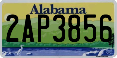 AL license plate 2AP3856