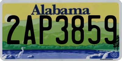 AL license plate 2AP3859